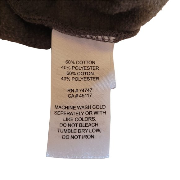 CABELA'S ~ Men's Size Large ~ GRAY HOODIE HOODED LOGO SWEATSHIRTCA - Picture 5 of 5